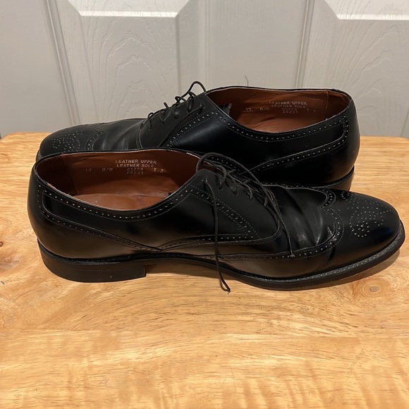 MENS BOSTONIAN BLACK LEATHER SHOES•SIZE 13 - Picture 3 of 10